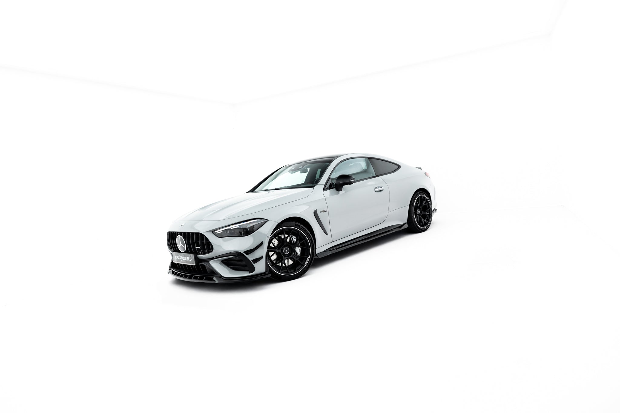 Maxton Design Street+ Seitenschweller Leisten passend für Mercedes-AMG CLE 53 Aero C236 schwarz Hochglanz