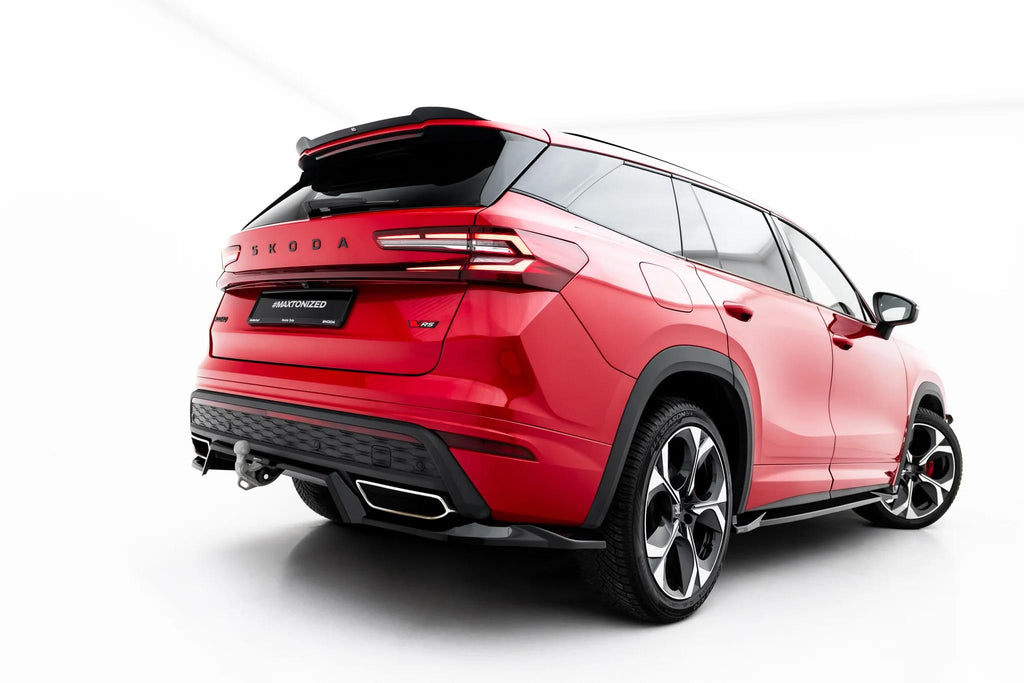 Maxton Design Street+ Mittlerer Diffusor RACE passend für Skoda Kodiaq RS Mk2 schwarz Hochglanz