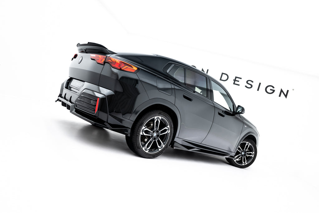 Maxton Design Street+ Seitenschweller Leisten passend für BMW X2 M35i U10 schwarz Hochglanz