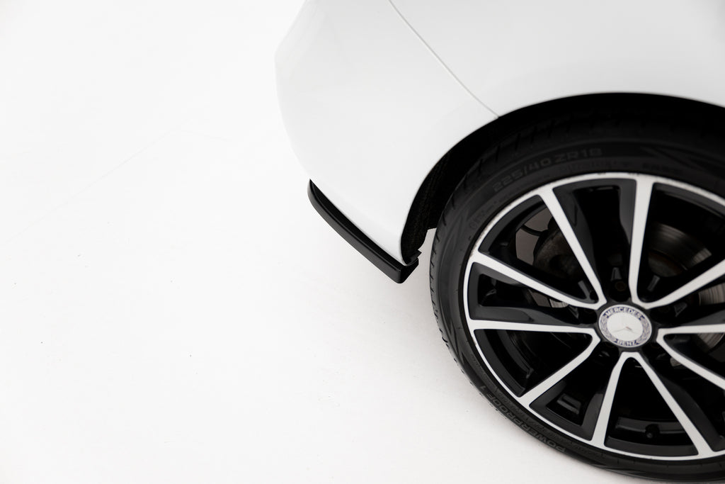 Maxton Design Heck Ansatz Flaps Diffusor passend für Mercedes-Benz B W246 schwarz Hochglanz