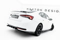 Maxton Design Diffusor Heck Ansatz passend für Skoda Octavia Sportline Liftback / Combi Mk4 Facelift schwarz Hochglanz
