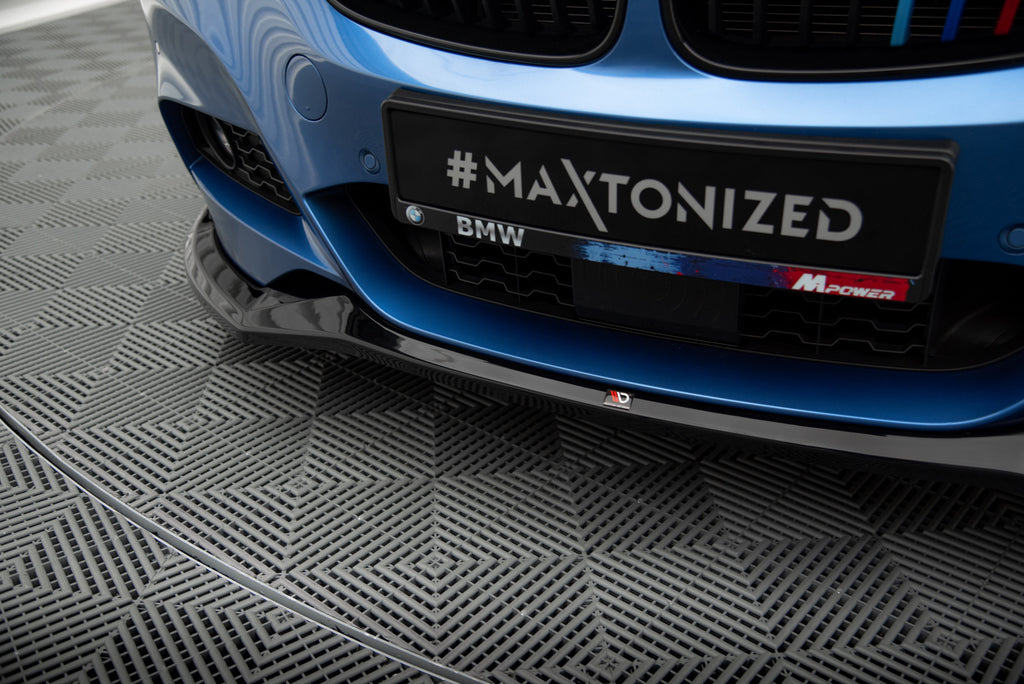 Maxton Design Street+ Spoilerlippe Front Ansatz V.2 passend für BMW 3er GT M-Paket F34 schwarz Hochglanz