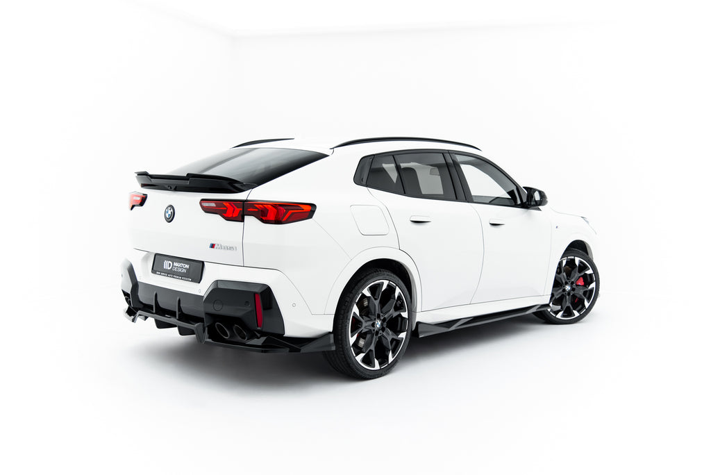 Maxton Design Street+ Mittlerer Diffusor RACE passend für BMW X2 M35i U10 schwarz Hochglanz