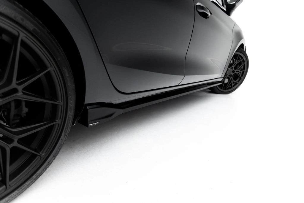 Maxton Design Seitenschweller für Cupra Leon Mk1 Facelift [2024-] | Schwarz Hochglanz | ABS-Kunststoff