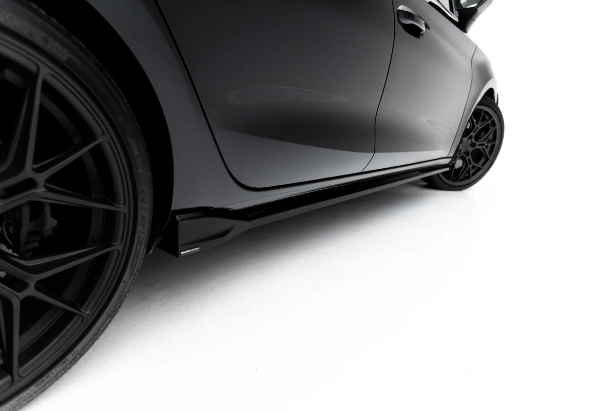 Maxton Design Seitenschweller für Cupra Leon Mk1 Facelift [2024-] | Schwarz Hochglanz | ABS-Kunststoff