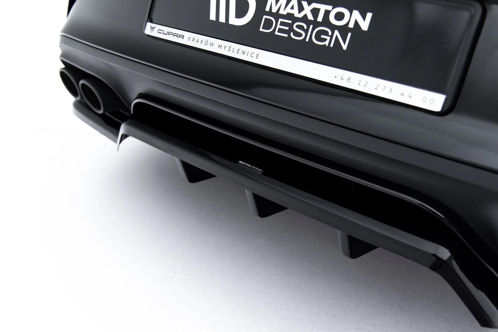 Maxton Design Diffusor für Cupra Leon Mk1 Facelift [2024-] | Schwarz Hochglanz | ABS-Kunststoff