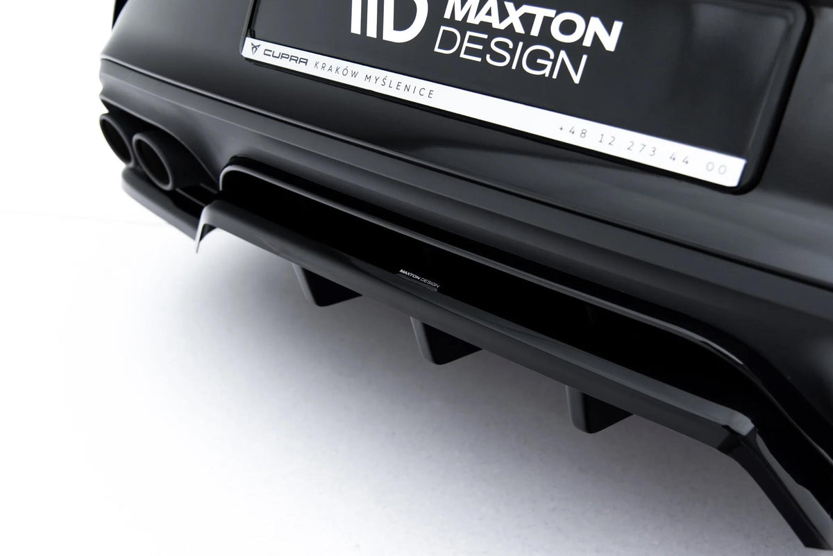 Maxton Design Diffusor für Cupra Leon Mk1 Facelift [2024-] | Schwarz Hochglanz | ABS-Kunststoff