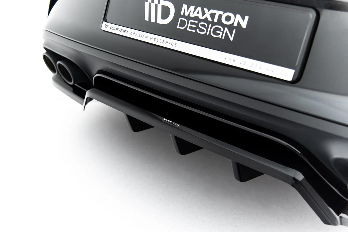Maxton Design Diffusor für Cupra Leon Mk1 Facelift [2024-] | Schwarz Hochglanz | ABS-Kunststoff