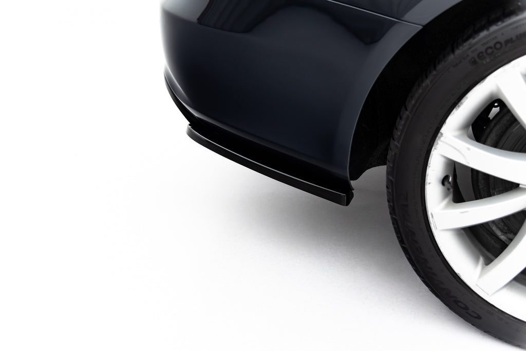Maxton Design Heck Ansatz Flaps Diffusor passend für Audi A4 B8 Facelift schwarz Hochglanz