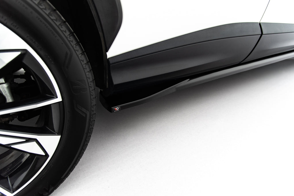 Maxton Design Street+ Seitenschweller Leisten passend für MG HS Mk2 schwarz Hochglanz