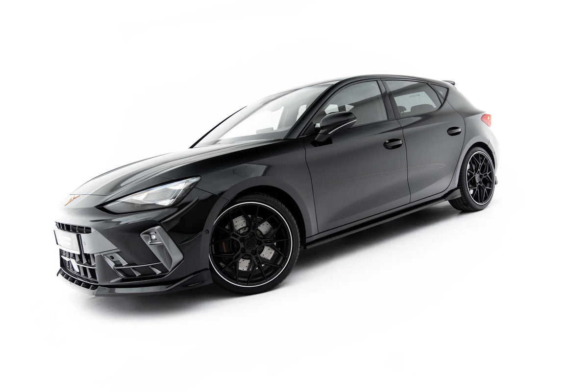 Maxton Design Seitenschweller für Cupra Leon Mk1 Facelift [2024-] | Schwarz Hochglanz | ABS-Kunststoff