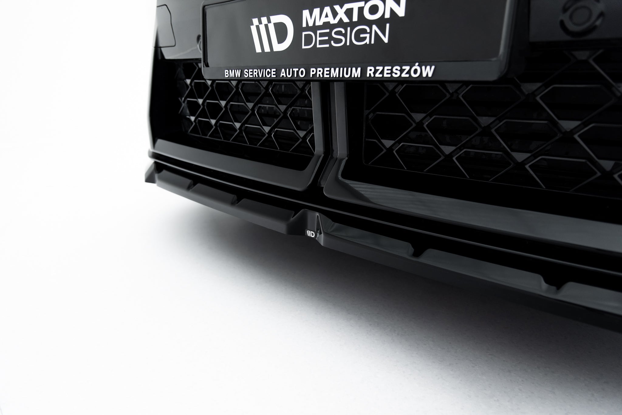 Maxton Design Street+ Spoilerlippe Front Ansatz passend für BMW X2 M35i U10 schwarz Hochglanz