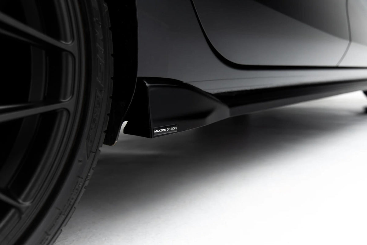 Maxton Design Seitenschweller für Cupra Leon Mk1 Facelift [2024-] | Schwarz Hochglanz | ABS-Kunststoff