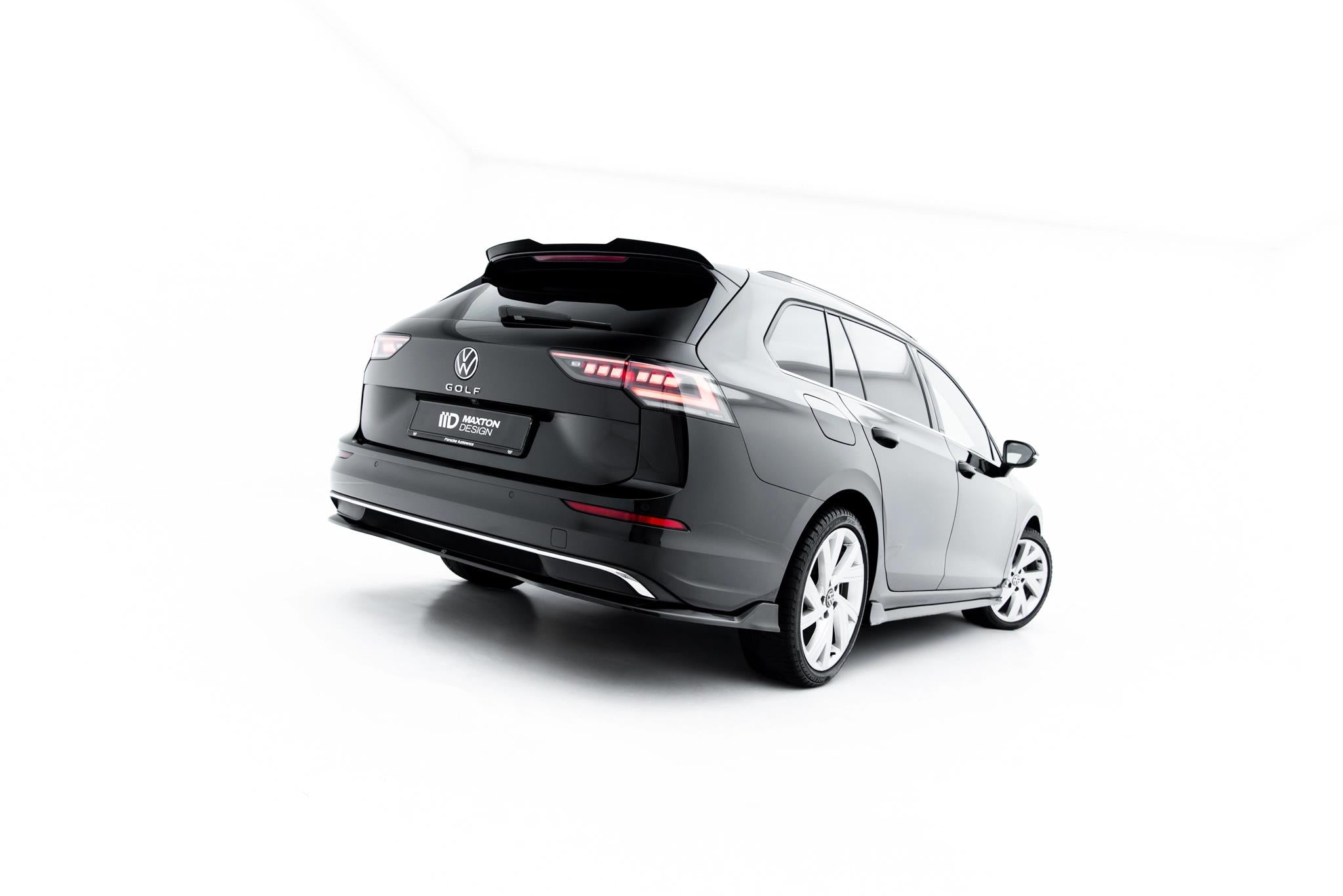 Maxton Design Heckansatz VW Golf Variant Mk8 Facelift schwarz Hochglanz für Volkswagen Golf Mk8 Facelift