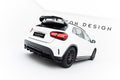 Maxton Design Street+ Mittlerer Diffusor RACE passend für Mercedes-Benz GLA 45 AMG X156 Facelift schwarz Hochglanz