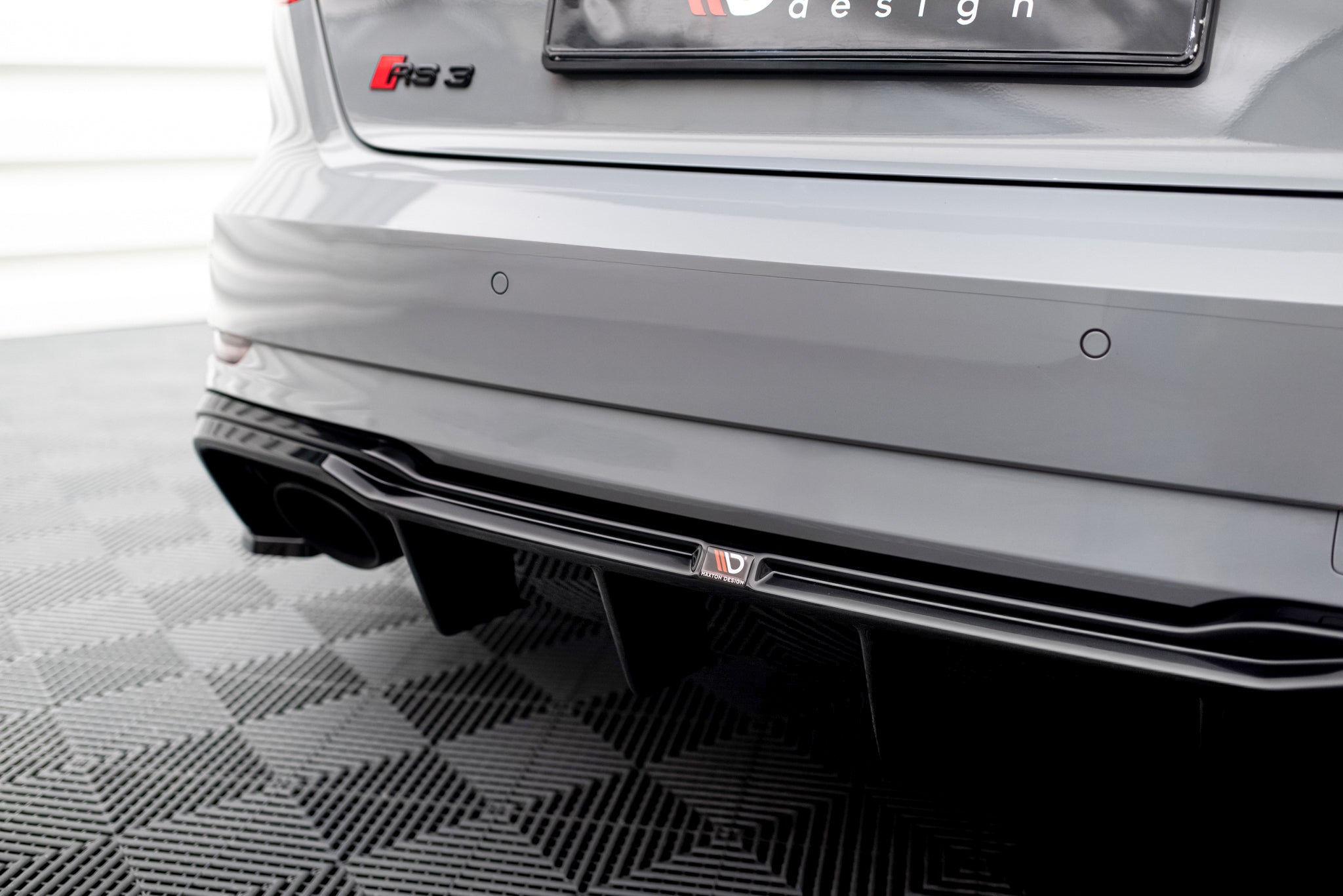 Maxton Design Diffusor Heck Ansatz V.2 passend für Audi RS3 8V Sportback Facelift
