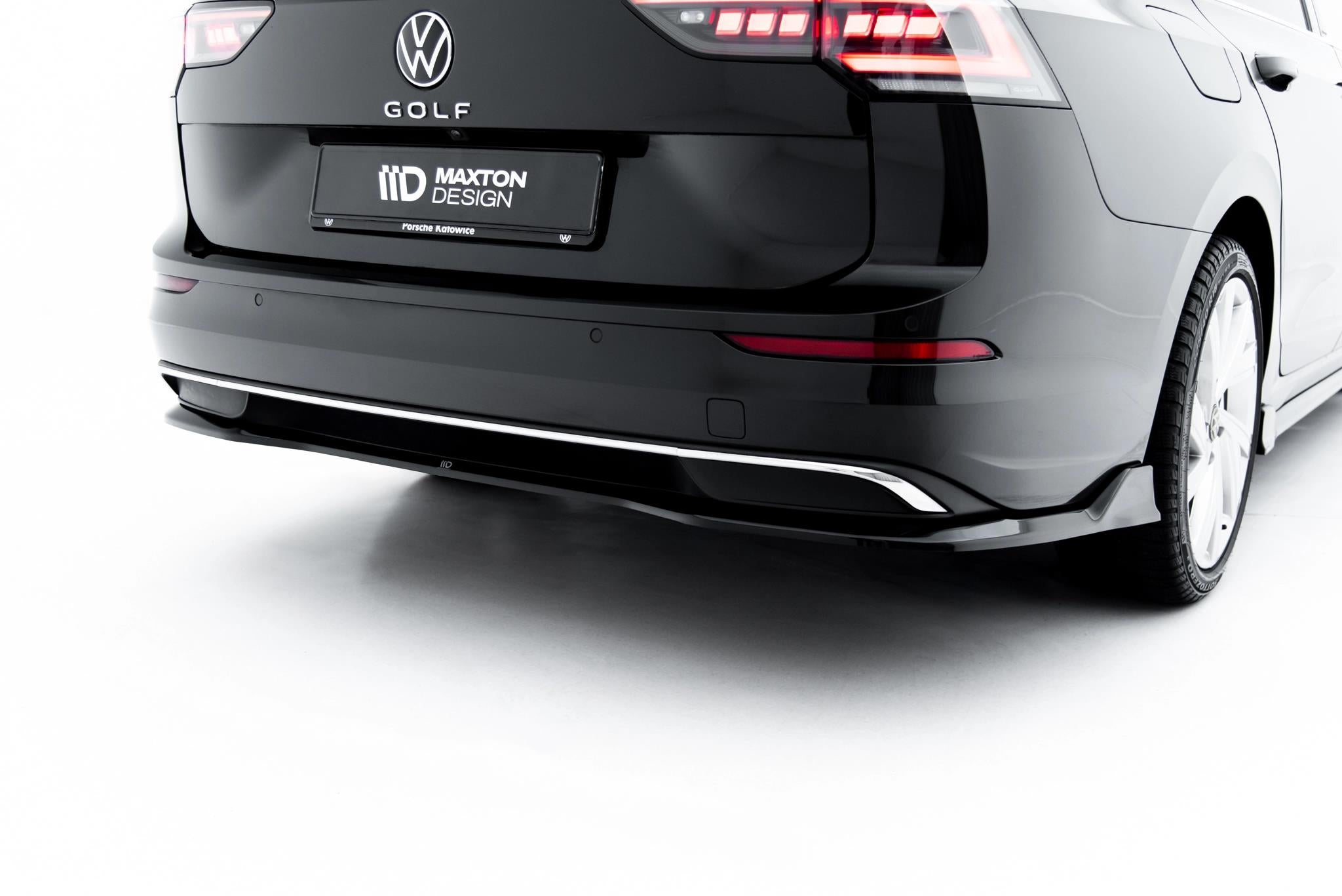 Maxton Design Heckansatz VW Golf Variant Mk8 Facelift schwarz Hochglanz für Volkswagen Golf Mk8 Facelift