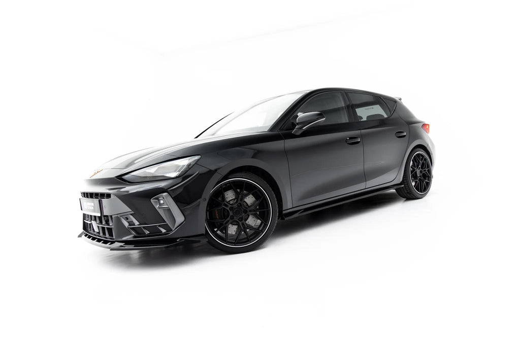 Maxton Design Seitenschweller für Cupra Leon Mk1 Facelift [2024-] | Schwarz Hochglanz | ABS-Kunststoff