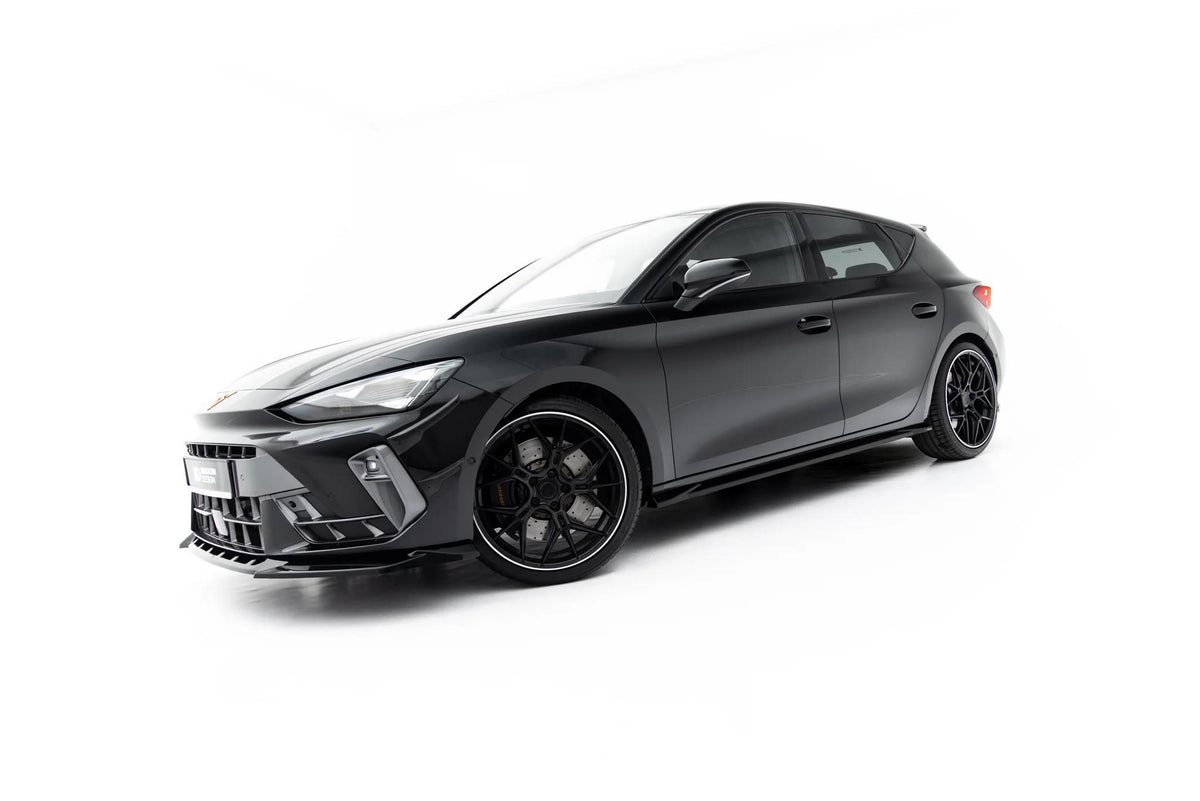 Maxton Design Seitenschweller für Cupra Leon Mk1 Facelift [2024-] | Schwarz Hochglanz | ABS-Kunststoff