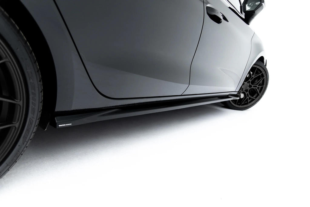 Maxton Design Seitenschweller für Cupra Leon Mk1 Facelift [2024-] | Schwarz Hochglanz | ABS-Kunststoff