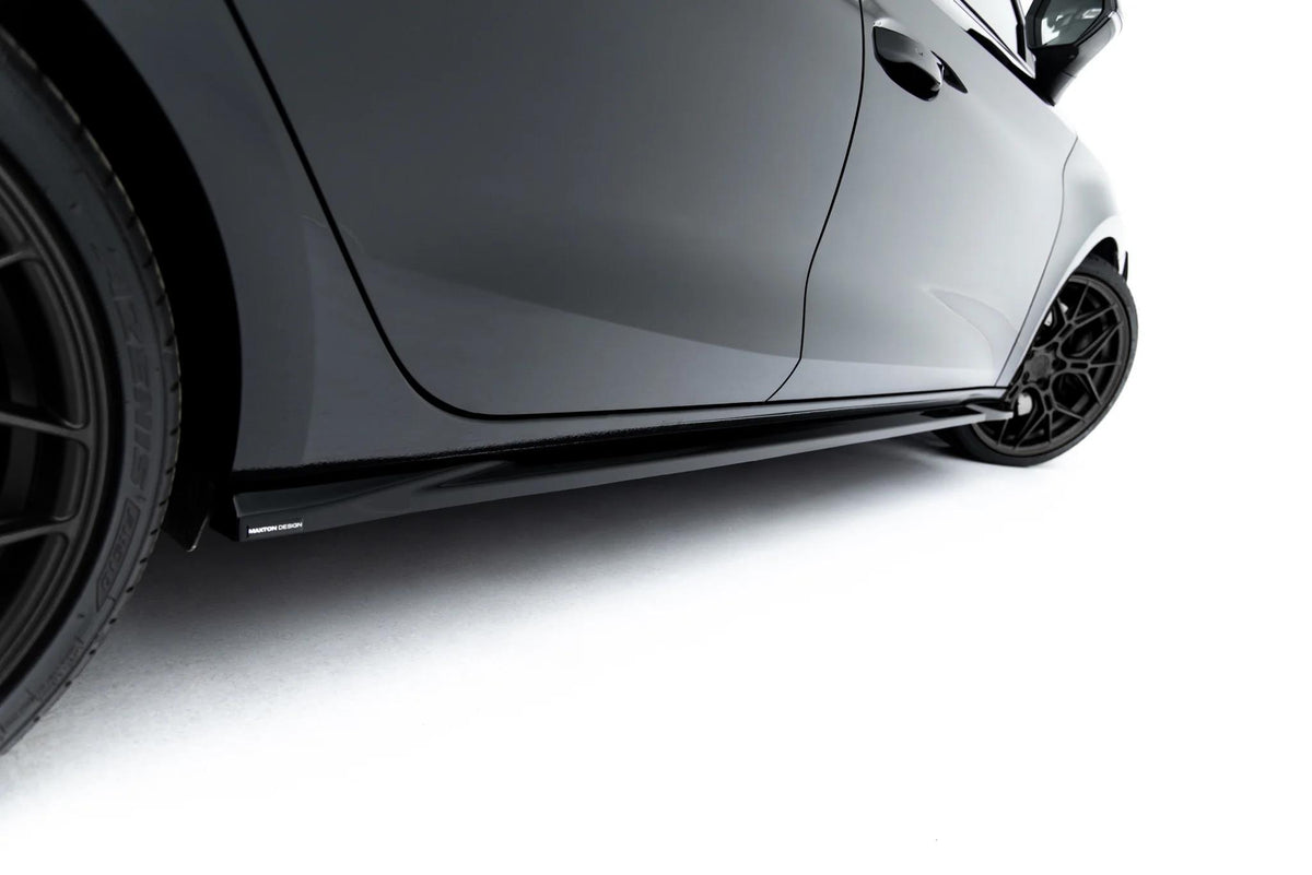Maxton Design Seitenschweller für Cupra Leon Mk1 Facelift [2024-] | Schwarz Hochglanz | ABS-Kunststoff