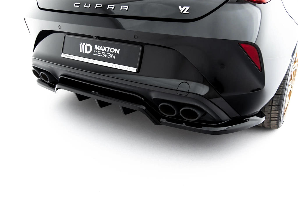 Maxton Design Diffusor für Cupra Leon Mk1 Facelift [2024-] | Schwarz Hochglanz | ABS-Kunststoff