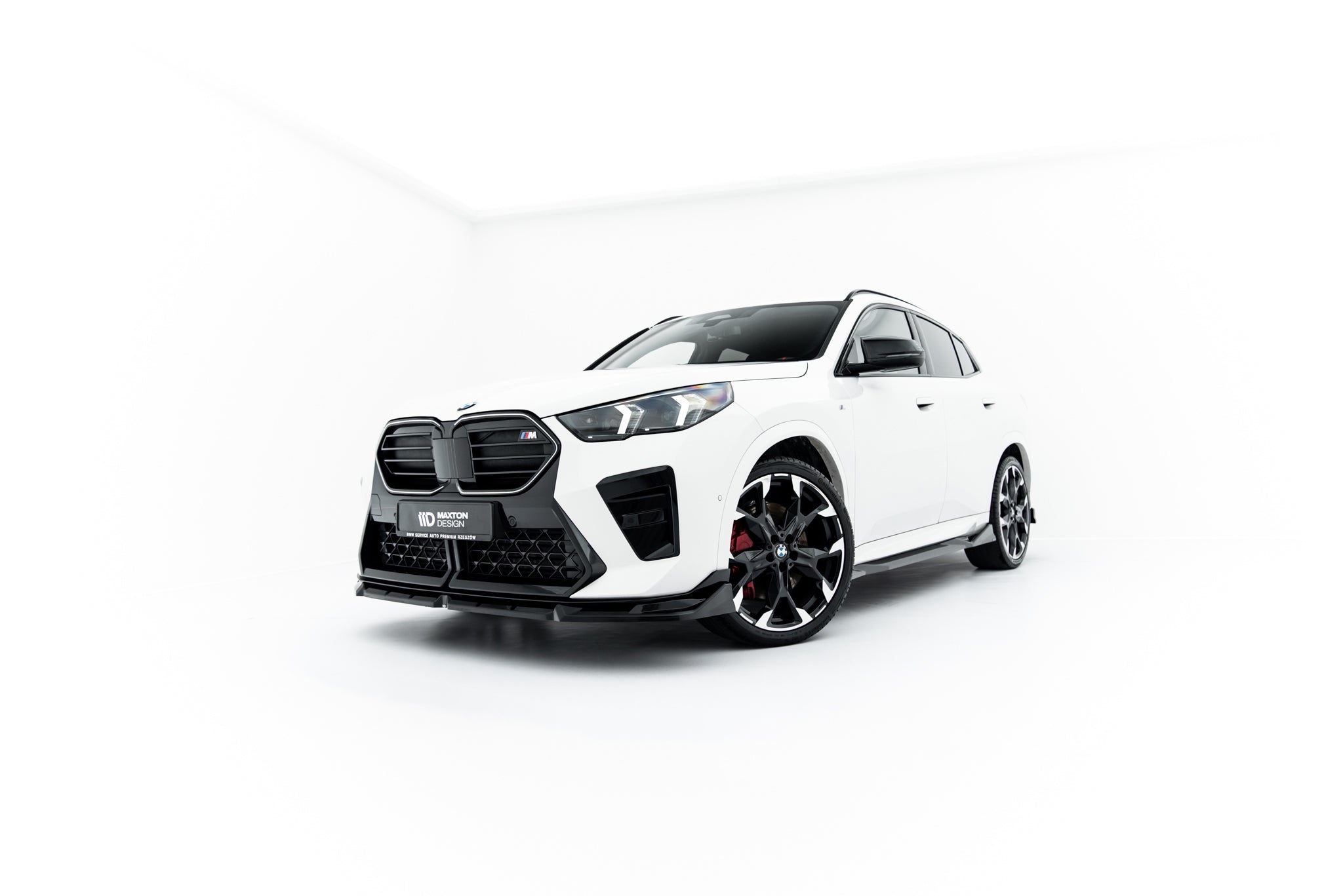 Maxton Design Street+ Spoilerlippe Front Ansatz passend für BMW X2 M35i U10 schwarz Hochglanz