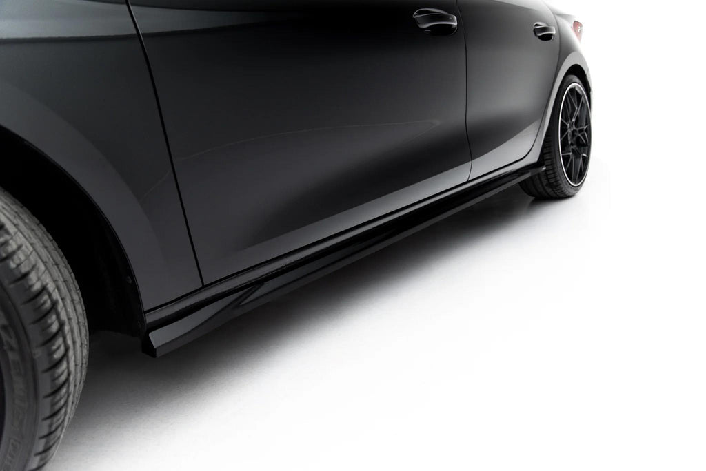 Maxton Design Seitenschweller für Cupra Leon Mk1 Facelift [2024-] | Schwarz Hochglanz | ABS-Kunststoff