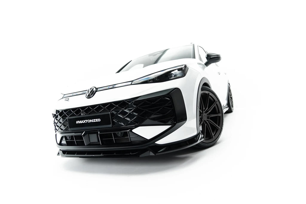 Maxton Design Frontspoiler für Volkswagen T-Roc Mk2 [2025-] | Schwarz Hochglanz | ABS-Kunststoff