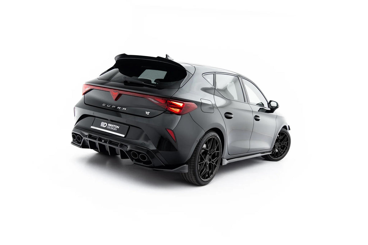 Maxton Design Heck Flaps für Cupra Leon Mk1 Facelift [2024-] | Schwarz Hochglanz | ABS-Kunststoff