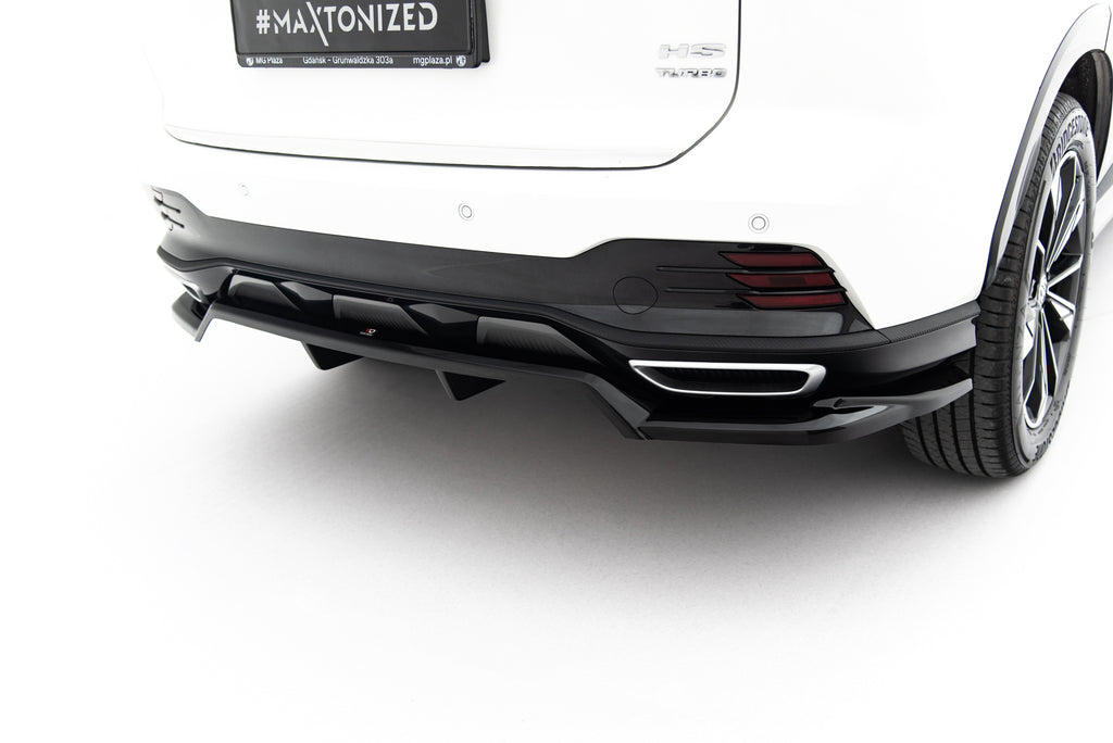 Maxton Design Street+ Mittlerer Diffusor RACE passend für MG HS Mk2 schwarz Hochglanz