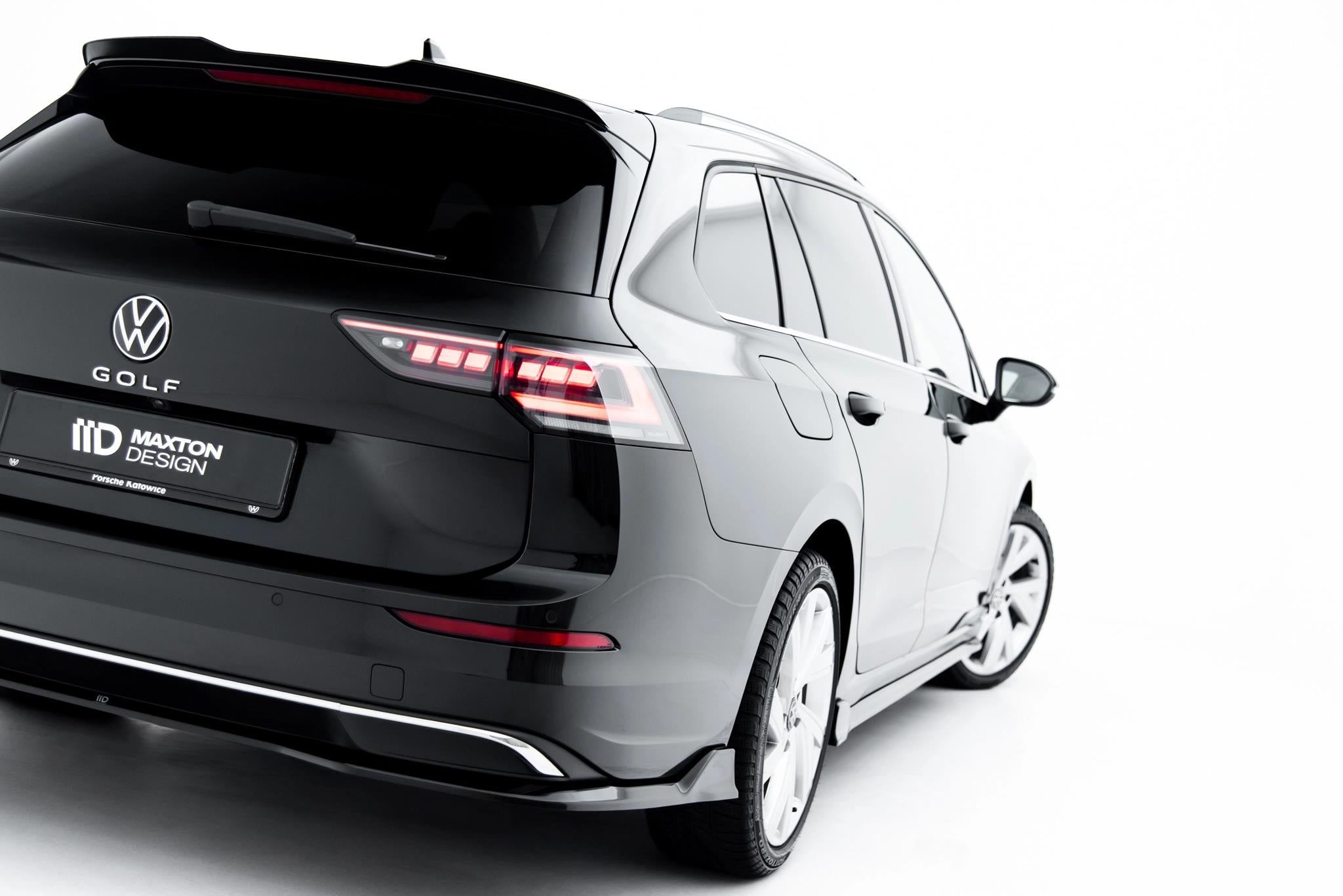 Maxton Design Heckansatz VW Golf Variant Mk8 Facelift schwarz Hochglanz für Volkswagen Golf Mk8 Facelift