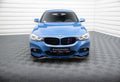 Maxton Design Street+ Spoilerlippe Front Ansatz V.2 passend für BMW 3er GT M-Paket F34 schwarz Hochglanz