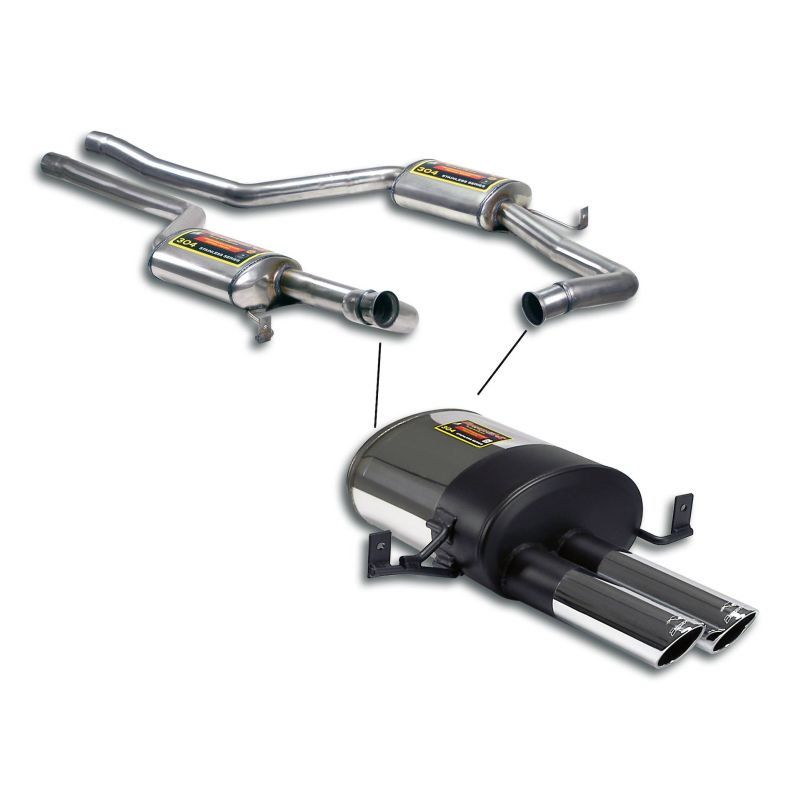 Supersprint Street performance pack "Cat.-Back", Sport end tips für Porsche Classic PORSCHE 928