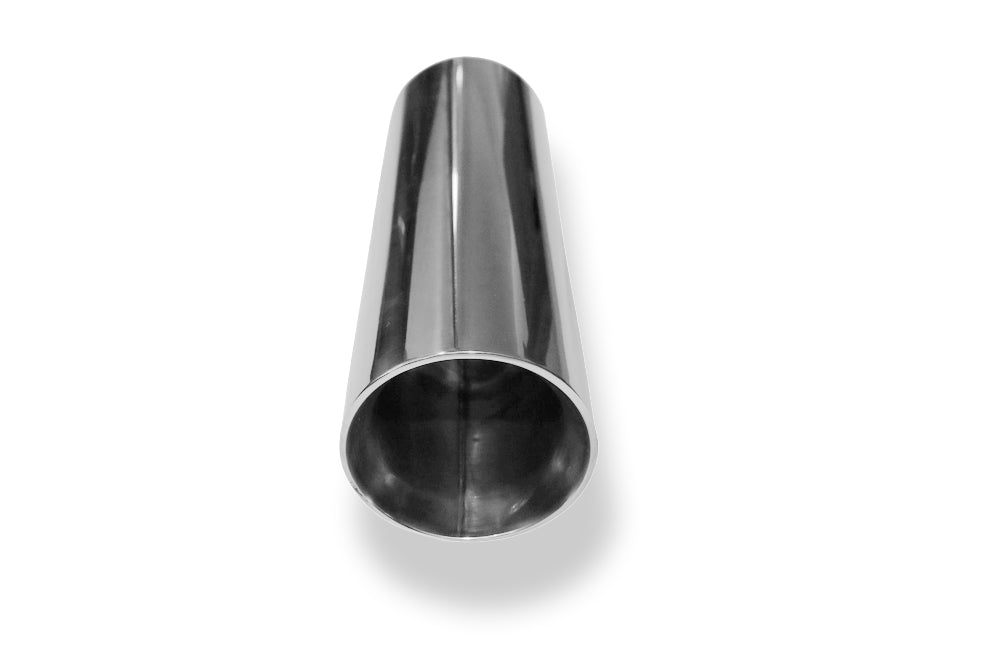 Fox Anschweißendrohr Typ 25 Ø 70 mm / Länge: 300 mm - rund / uneingerollt / abgeschrägt / mit Type-B Einsatz