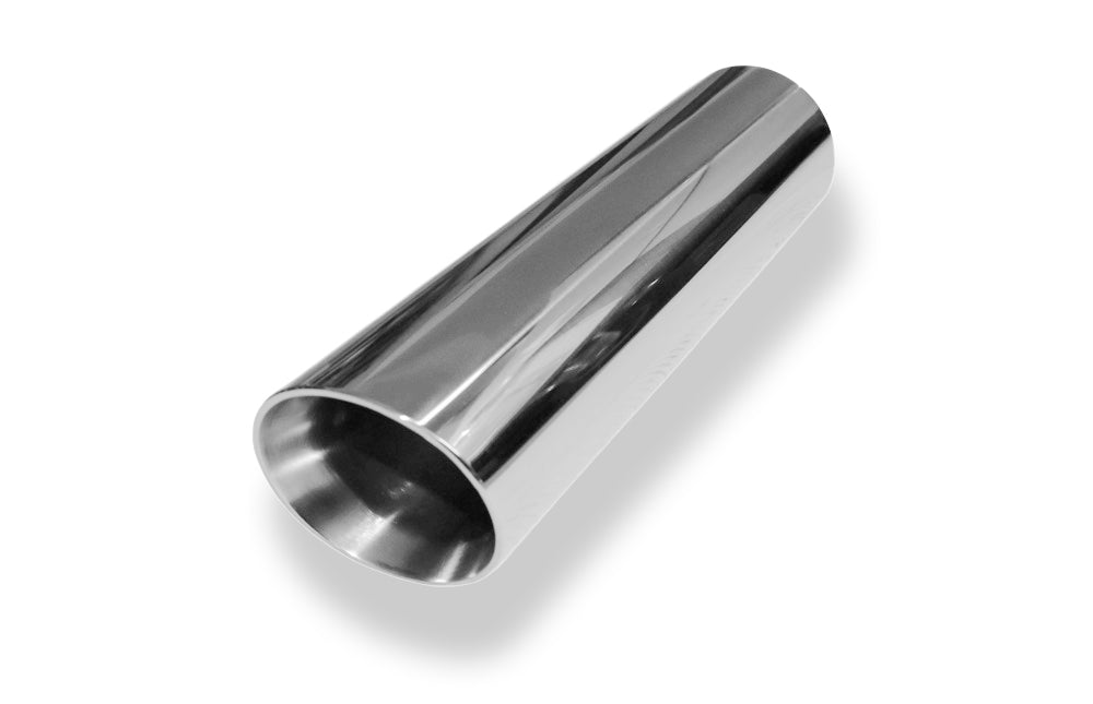 FoxAnschweißendrohr Typ 25 Ø 76 mm / Länge: 300 mm  - rund / uneingerollt / abgeschrägt / mit Type-B Einsatz