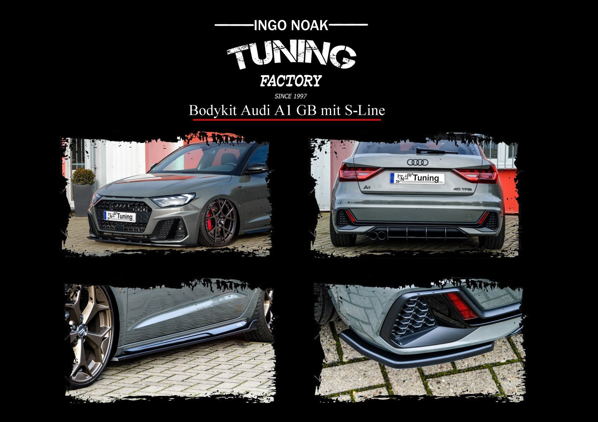Bodykit für Audi A1 GB Sportback mit S-Line Bj.2018-