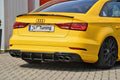 Heckansatz für Audi A3 S3 8V S-Line + Cabrio Facelift gefräßt