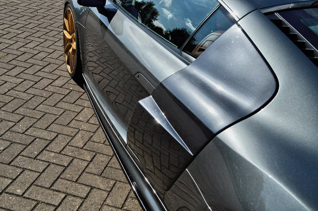 Side Blades, in verbreiterter V10 Optik für Audi R8 42 Bj. 2006-2015
