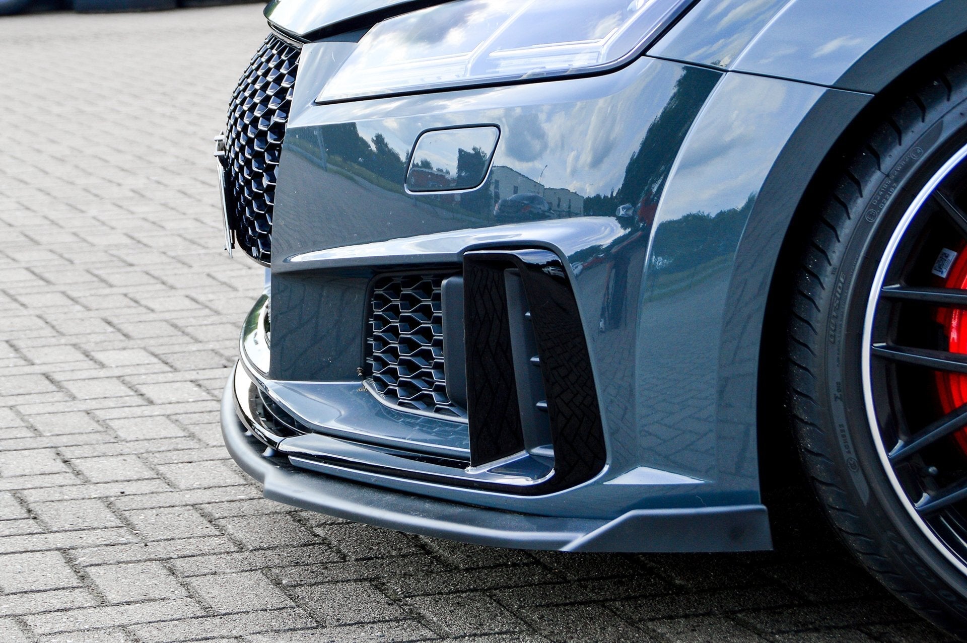 Spoilerschwert Frontspoiler mit Wing aus ABS für Audi TT+TTS 8S S-Line Facelift