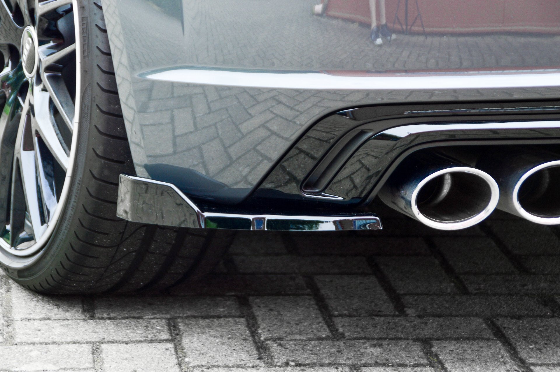 Heckansatz Seitenteile mit Wing für Audi TTS 8S Facelift