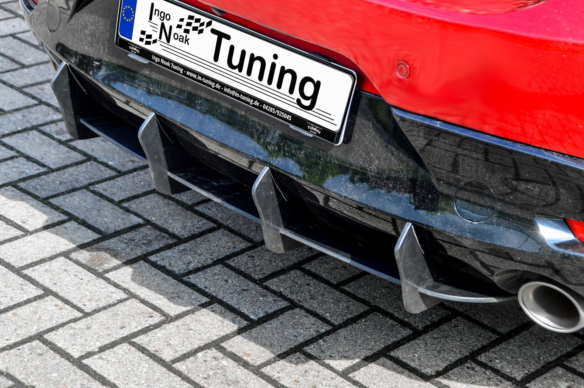 Gefräster Heckansatz aus ABS für Mazda 3 BP