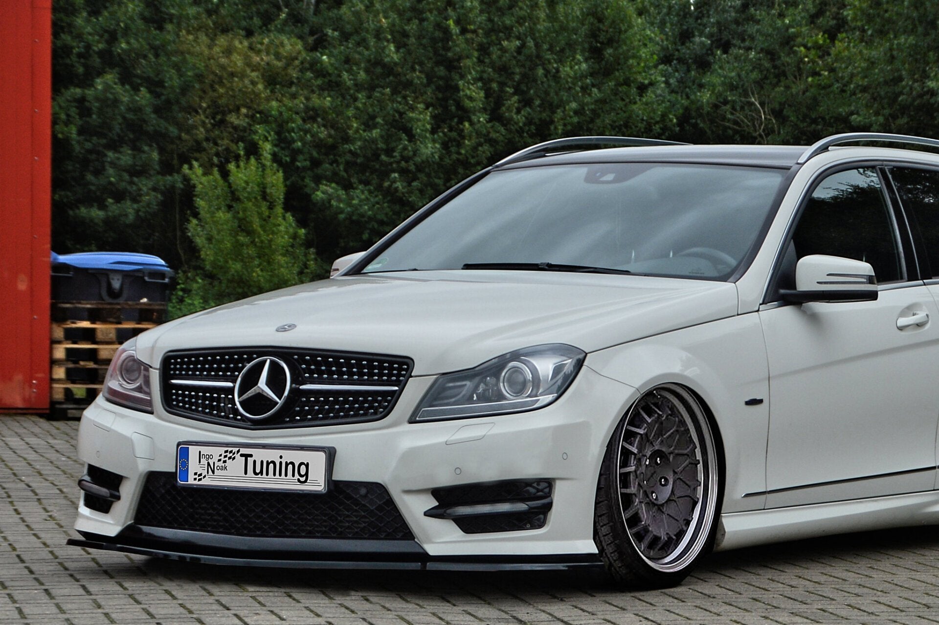 Cup Frontspoilerlippe aus ABS für Mercedes C-Klasse W204/S204/C204