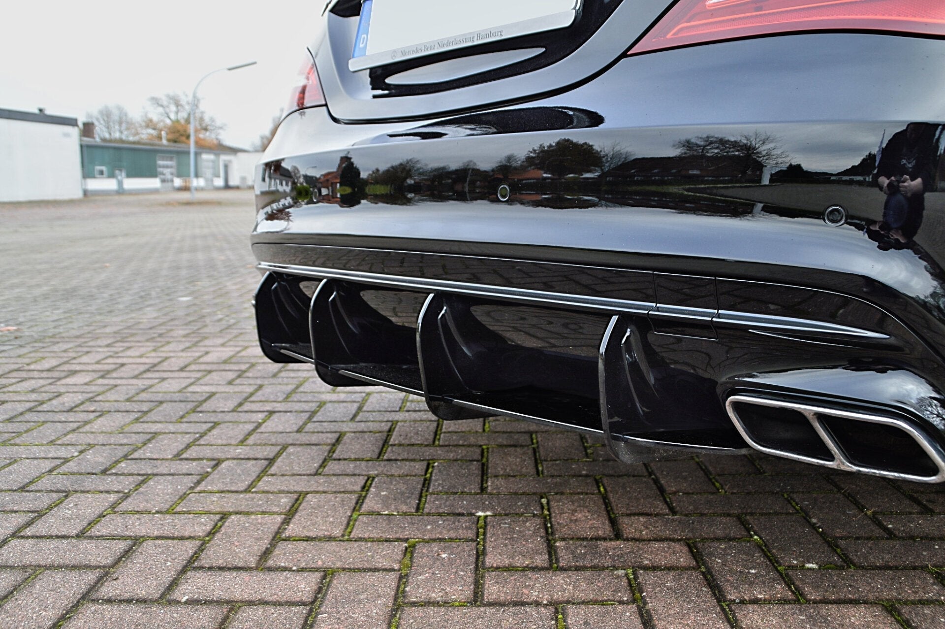Heckeinsatz Diffusor für Mercedes CLA 45 AMG Facelift