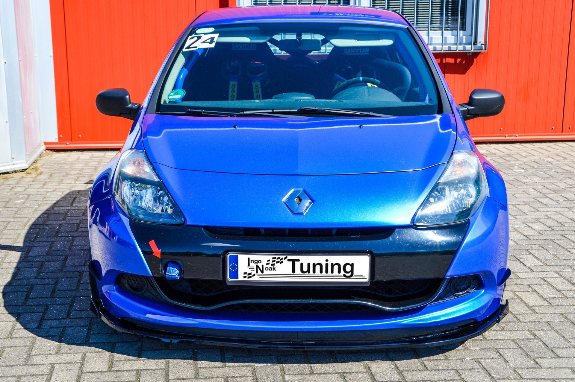 Cuplippe Spoilerschwert mit Wing ABS für Renault Clio 3 Phase2 RS