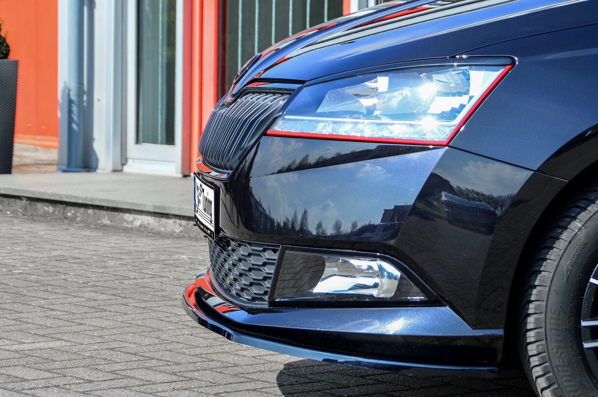 Cup Frontspoilerlippe für Skoda Fabia 3 NJ Facelift ab 2017-