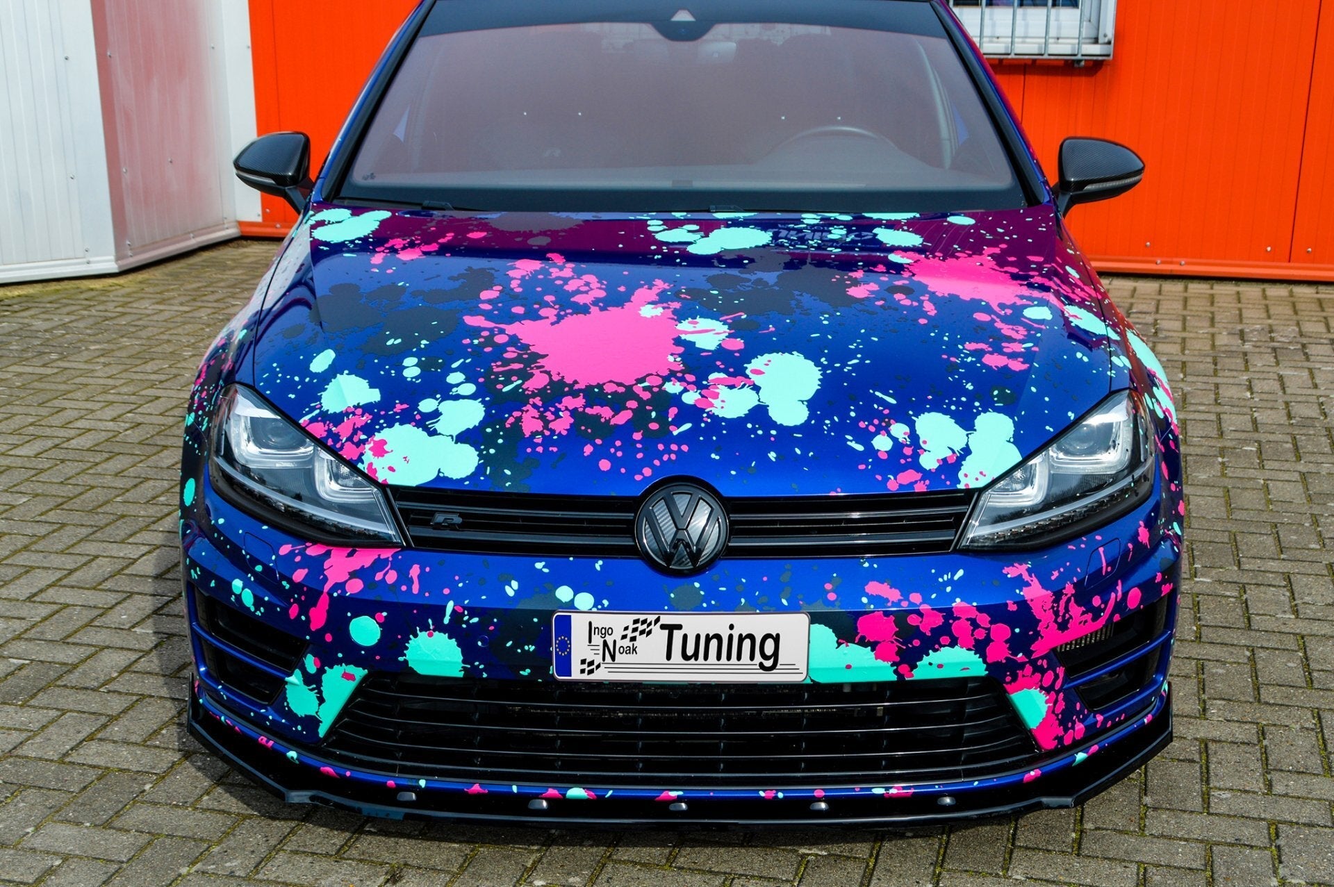 Cup Frontspoilerlippe für VW Golf 7 R+ R-Line AU