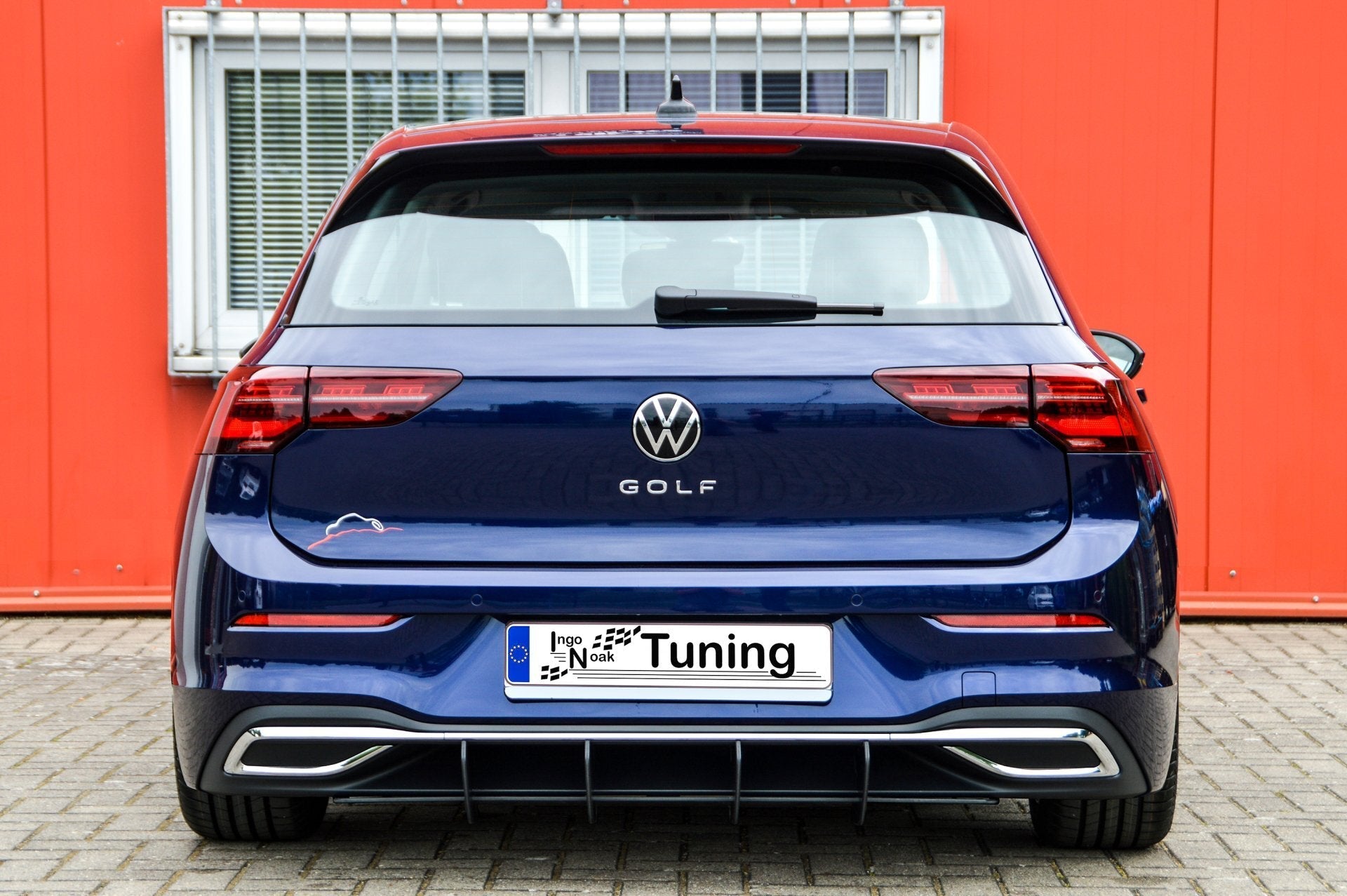 Gefräster Heckansatz mit Seitenteilen für VW Golf 8