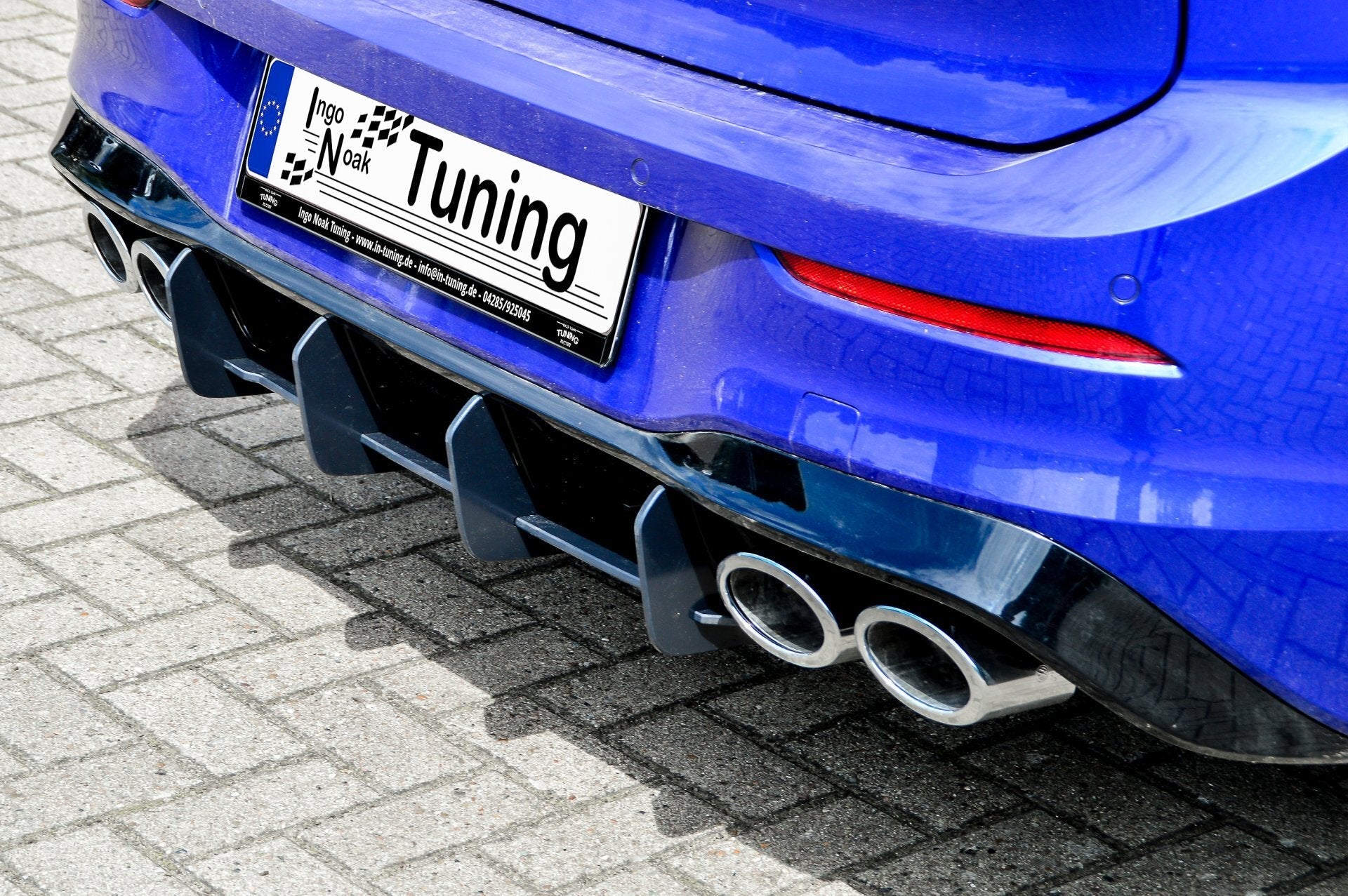 Gefräster Heckansatz Diffusor für VW Golf 8 R