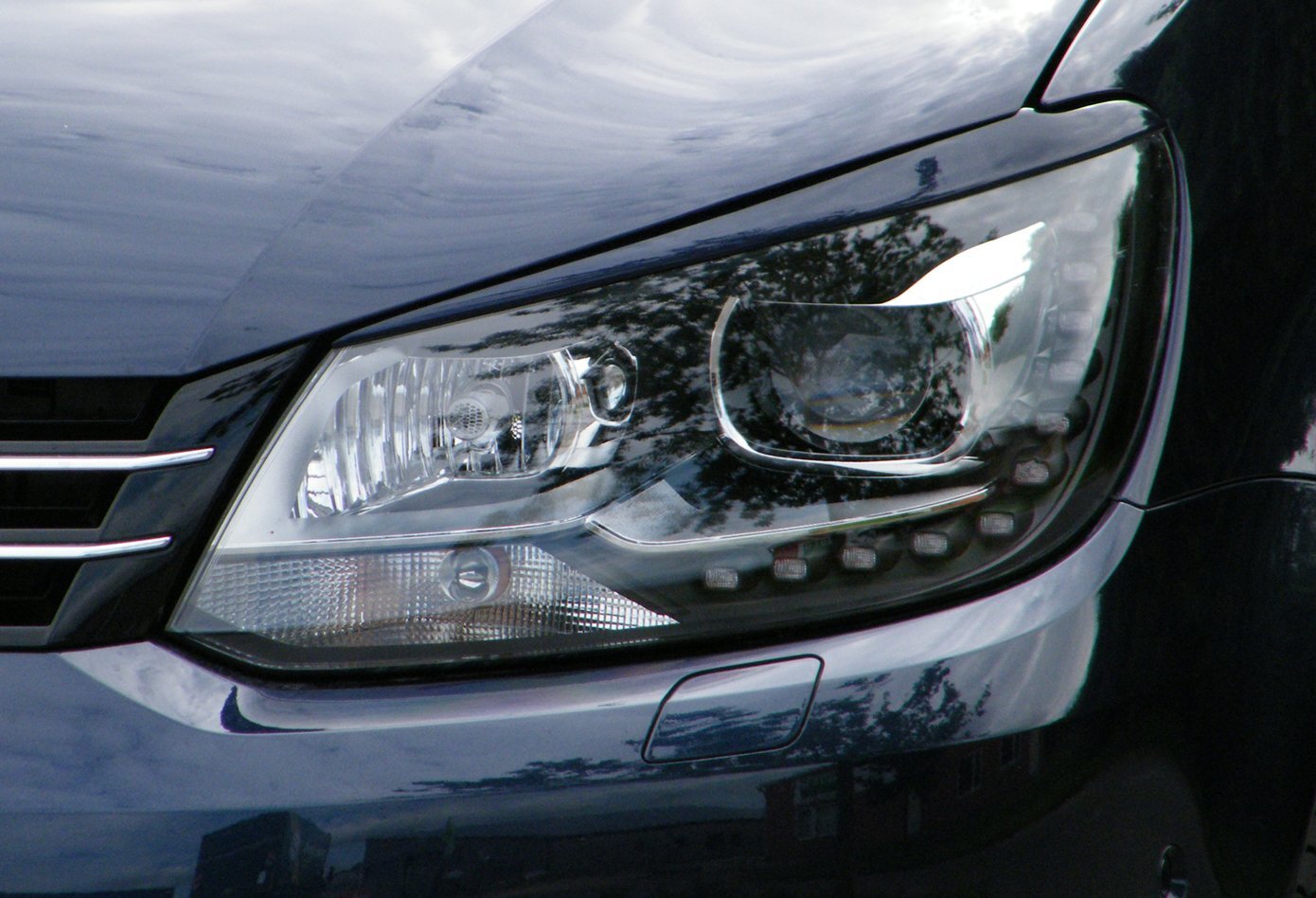 Scheinwerferblenden ABS, für Fahrzeuge mit Xenon Scheinwerfer für VW Touran Facelift 1T GP2